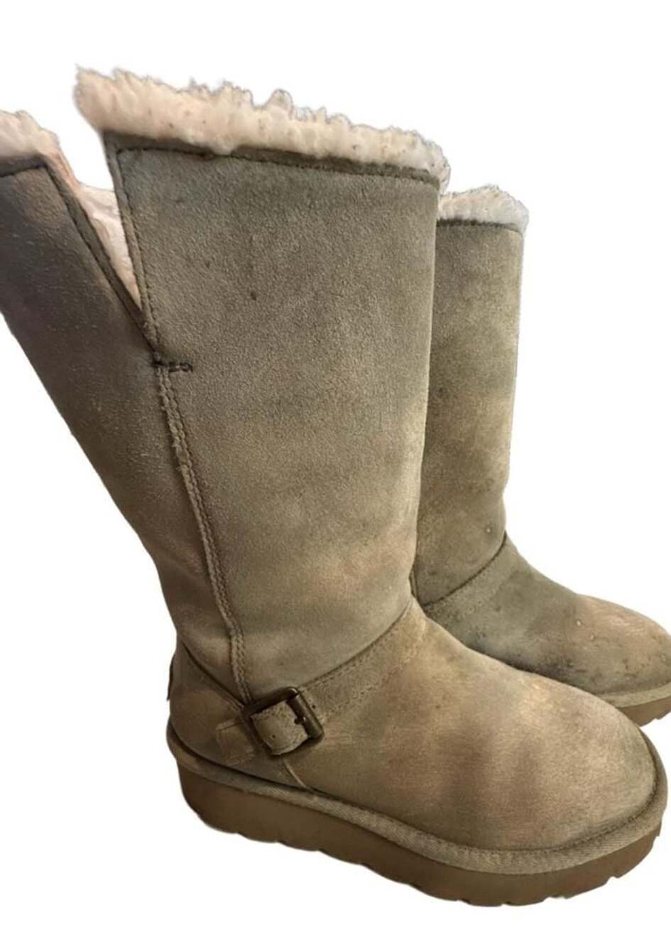 Koolaburra by Ugg Classic Berge Short Amphora Sand Suede Boots Size 7